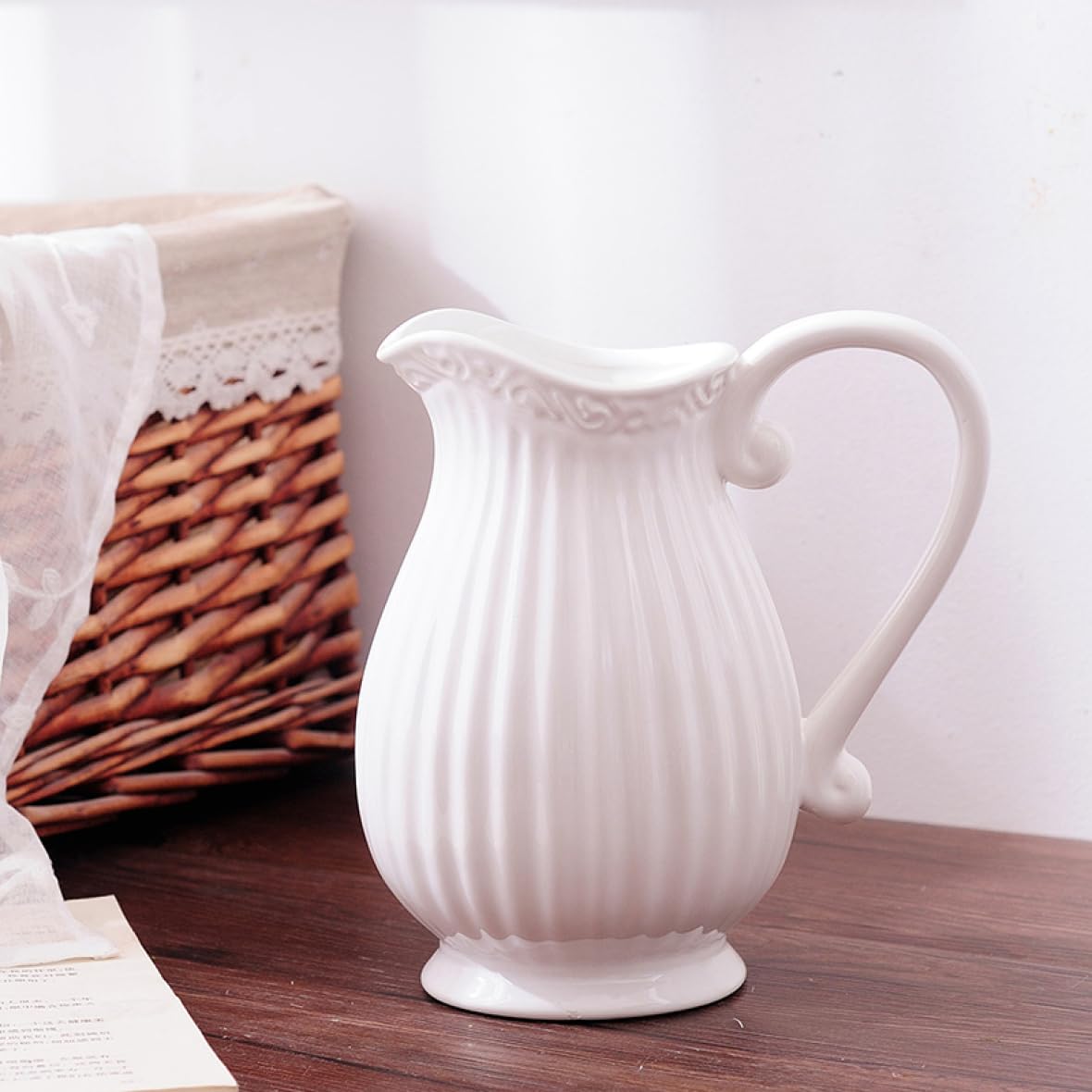 Amazon.co.jp: YJFFQ 花瓶 陶器 9*20cm フラワーベース ピッチャー
